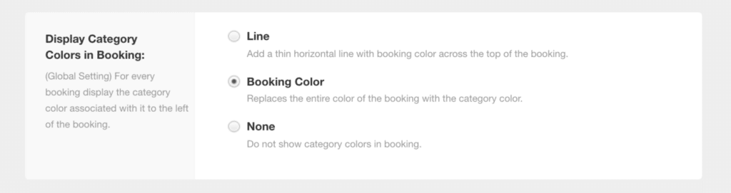 Booking Category